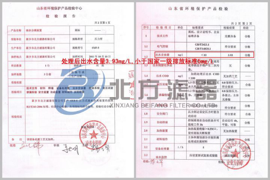 含油（yóu）废水处理设备检测报告图1